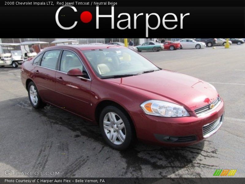 Red Jewel Tintcoat / Neutral Beige 2008 Chevrolet Impala LTZ