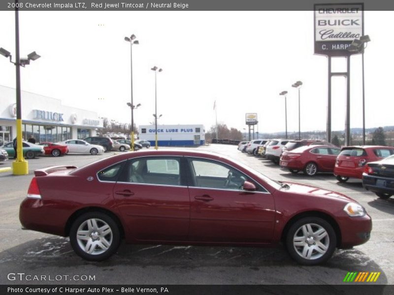Red Jewel Tintcoat / Neutral Beige 2008 Chevrolet Impala LTZ