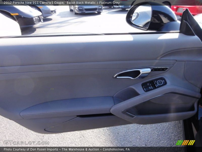 Basalt Black Metallic / Platinum Grey 2012 Porsche New 911 Carrera S Coupe