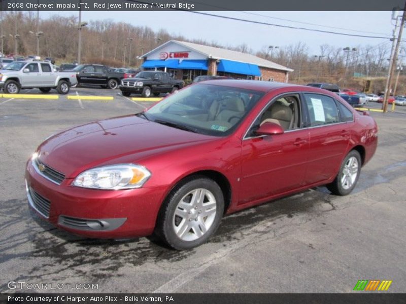 Red Jewel Tintcoat / Neutral Beige 2008 Chevrolet Impala LTZ