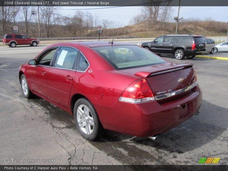 Red Jewel Tintcoat / Neutral Beige 2008 Chevrolet Impala LTZ