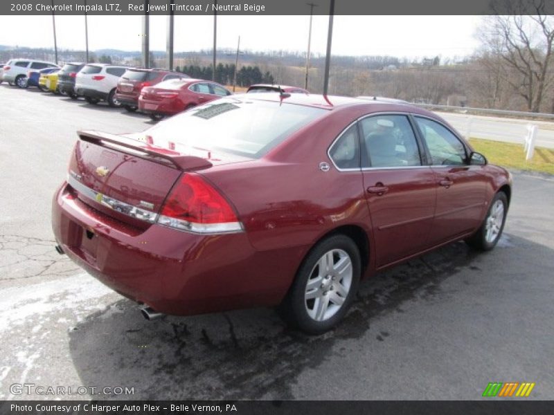 Red Jewel Tintcoat / Neutral Beige 2008 Chevrolet Impala LTZ