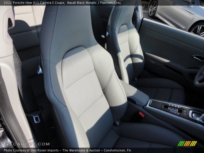 Basalt Black Metallic / Platinum Grey 2012 Porsche New 911 Carrera S Coupe