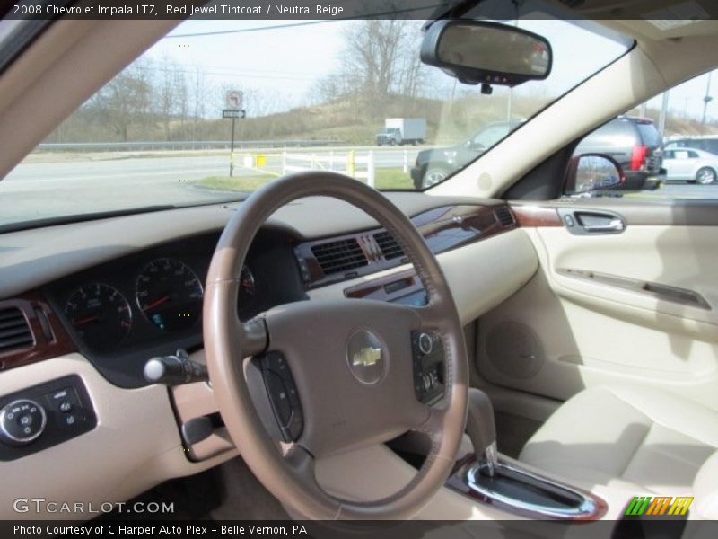 Red Jewel Tintcoat / Neutral Beige 2008 Chevrolet Impala LTZ