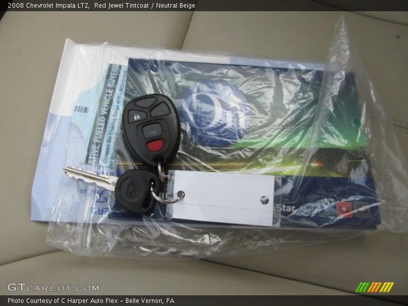 Red Jewel Tintcoat / Neutral Beige 2008 Chevrolet Impala LTZ