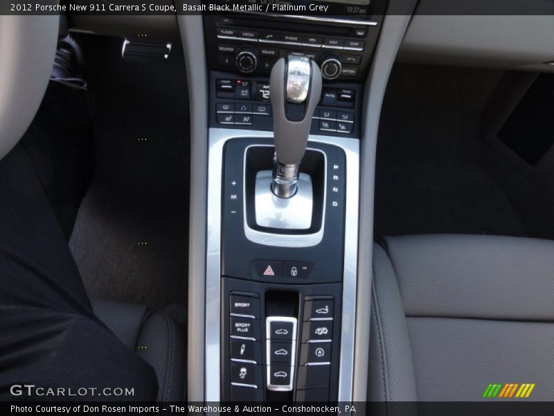 Basalt Black Metallic / Platinum Grey 2012 Porsche New 911 Carrera S Coupe