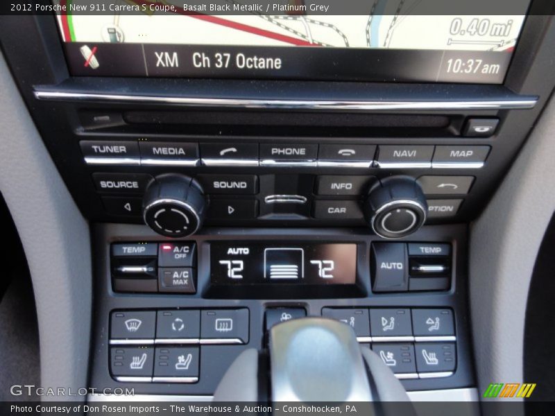 Basalt Black Metallic / Platinum Grey 2012 Porsche New 911 Carrera S Coupe