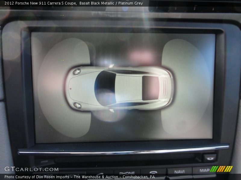 Basalt Black Metallic / Platinum Grey 2012 Porsche New 911 Carrera S Coupe