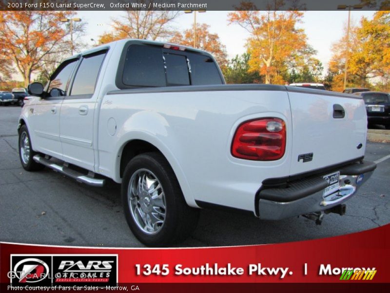 Oxford White / Medium Parchment 2001 Ford F150 Lariat SuperCrew