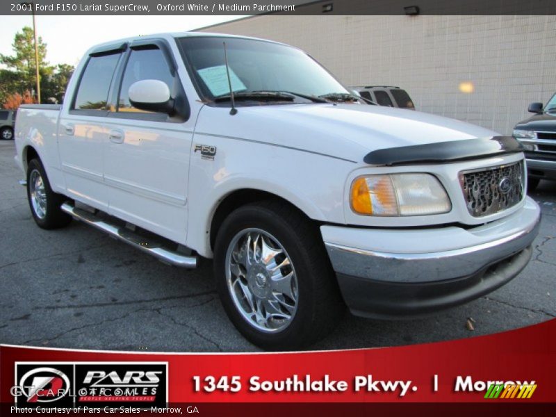 Oxford White / Medium Parchment 2001 Ford F150 Lariat SuperCrew