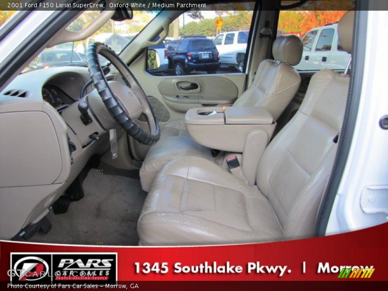 Oxford White / Medium Parchment 2001 Ford F150 Lariat SuperCrew