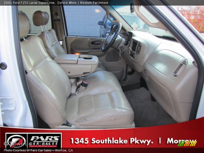 Oxford White / Medium Parchment 2001 Ford F150 Lariat SuperCrew