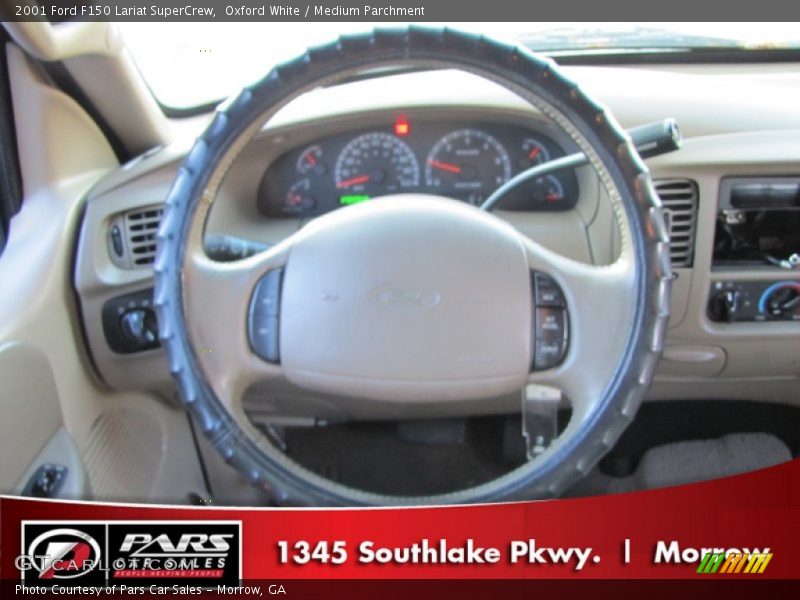 Oxford White / Medium Parchment 2001 Ford F150 Lariat SuperCrew