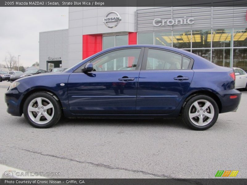 Strato Blue Mica / Beige 2005 Mazda MAZDA3 i Sedan