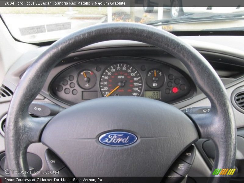 Sangria Red Metallic / Medium Graphite 2004 Ford Focus SE Sedan