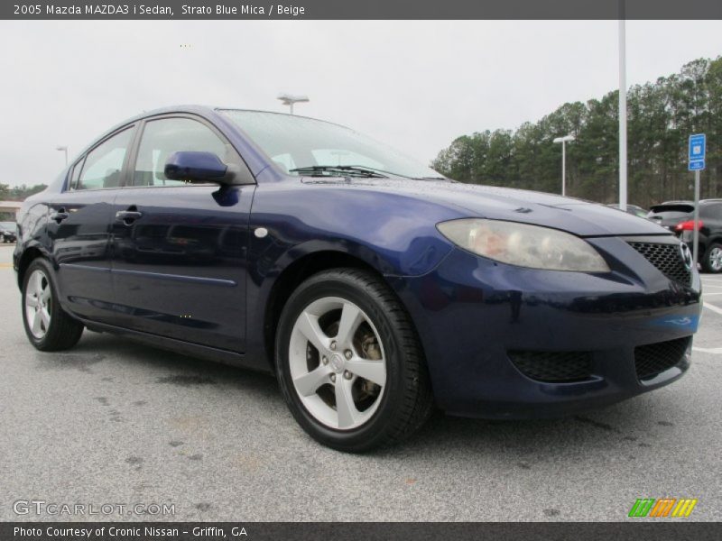 Strato Blue Mica / Beige 2005 Mazda MAZDA3 i Sedan