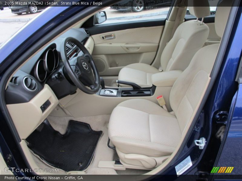 Strato Blue Mica / Beige 2005 Mazda MAZDA3 i Sedan