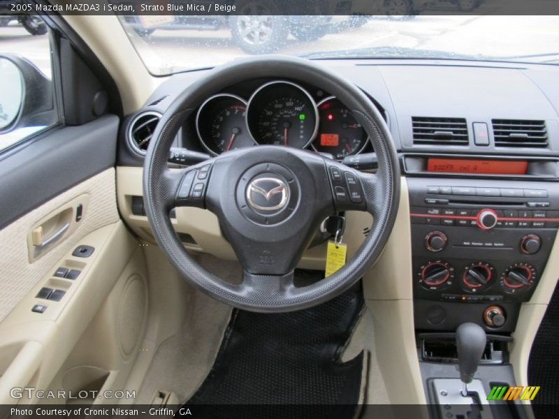 Strato Blue Mica / Beige 2005 Mazda MAZDA3 i Sedan
