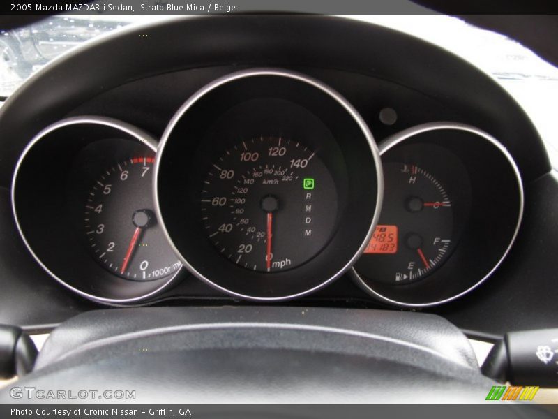 Strato Blue Mica / Beige 2005 Mazda MAZDA3 i Sedan