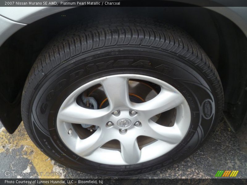 Platinum Pearl Matallic / Charcoal 2007 Nissan Murano SE AWD