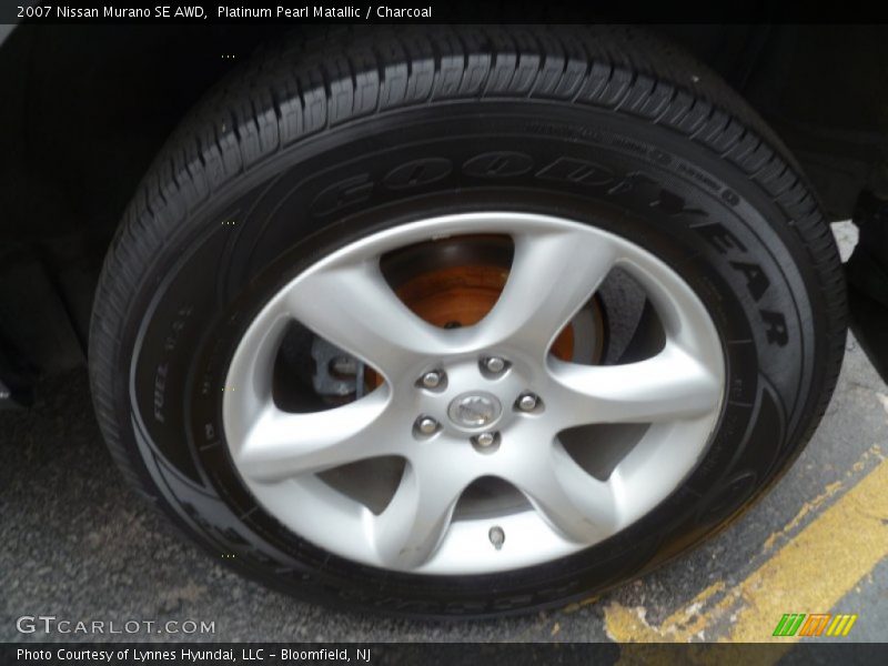 Platinum Pearl Matallic / Charcoal 2007 Nissan Murano SE AWD