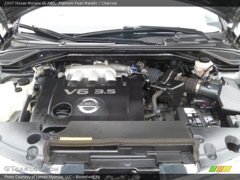 Platinum Pearl Matallic / Charcoal 2007 Nissan Murano SE AWD
