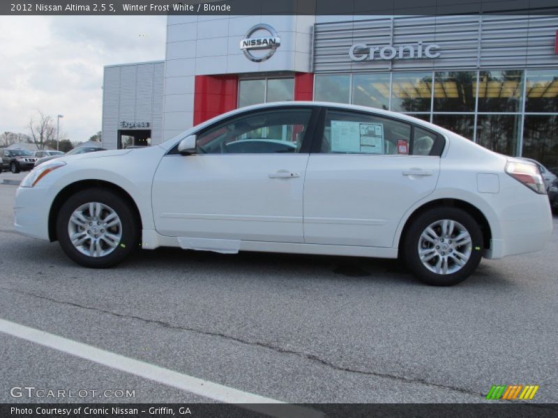 Winter Frost White / Blonde 2012 Nissan Altima 2.5 S