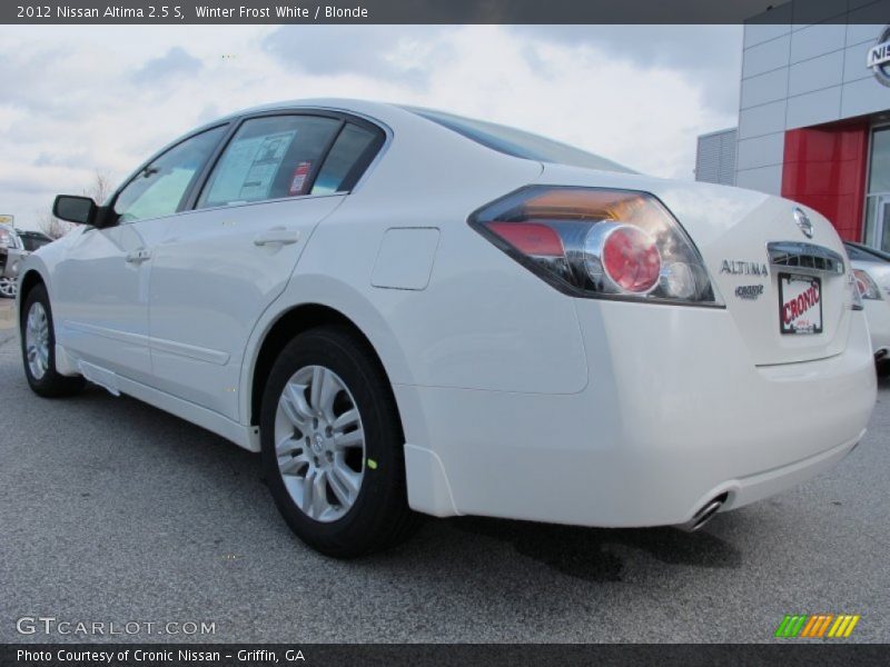Winter Frost White / Blonde 2012 Nissan Altima 2.5 S