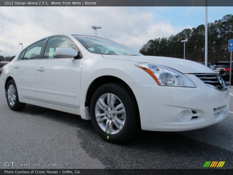 Winter Frost White / Blonde 2012 Nissan Altima 2.5 S