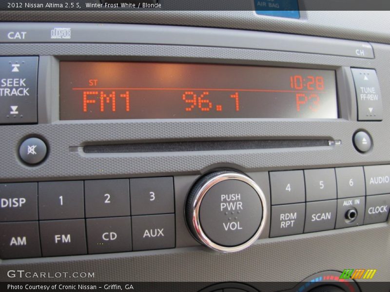 Winter Frost White / Blonde 2012 Nissan Altima 2.5 S