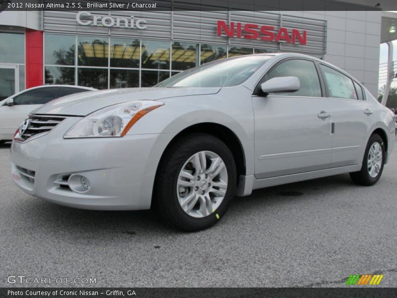 Brilliant Silver / Charcoal 2012 Nissan Altima 2.5 S