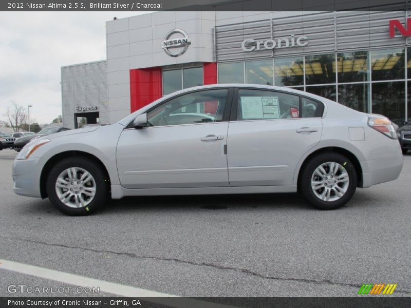 Brilliant Silver / Charcoal 2012 Nissan Altima 2.5 S