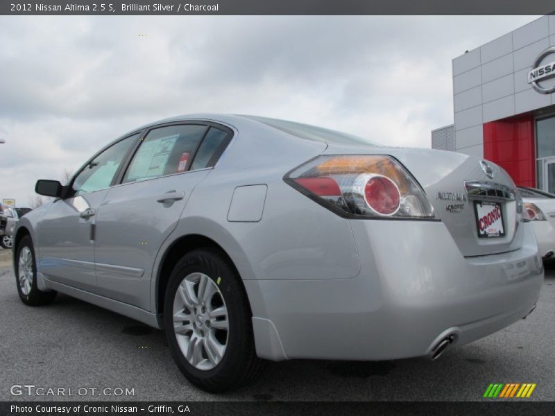 Brilliant Silver / Charcoal 2012 Nissan Altima 2.5 S