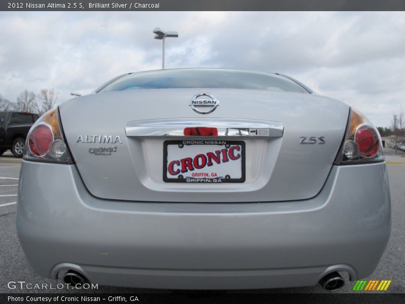 Brilliant Silver / Charcoal 2012 Nissan Altima 2.5 S