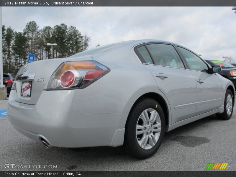 Brilliant Silver / Charcoal 2012 Nissan Altima 2.5 S