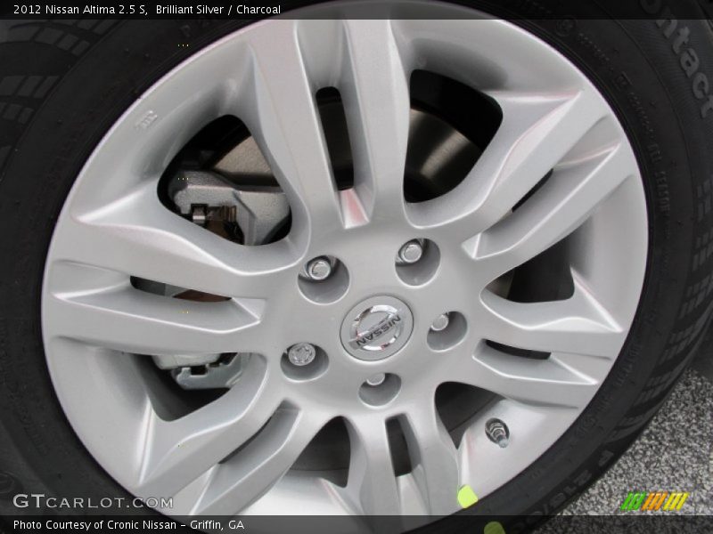 Brilliant Silver / Charcoal 2012 Nissan Altima 2.5 S