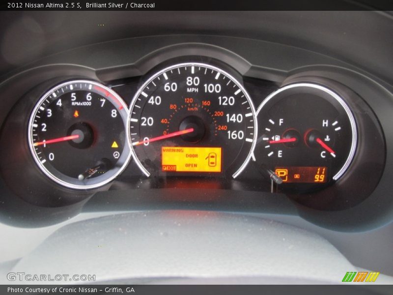 Brilliant Silver / Charcoal 2012 Nissan Altima 2.5 S