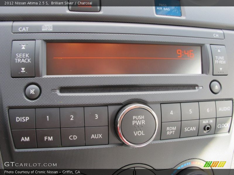 Brilliant Silver / Charcoal 2012 Nissan Altima 2.5 S