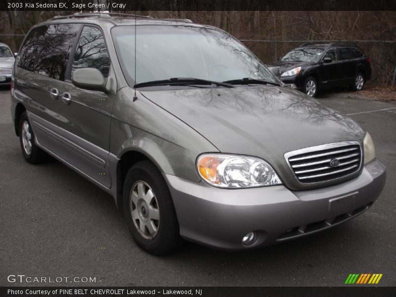 Sage Green / Gray 2003 Kia Sedona EX