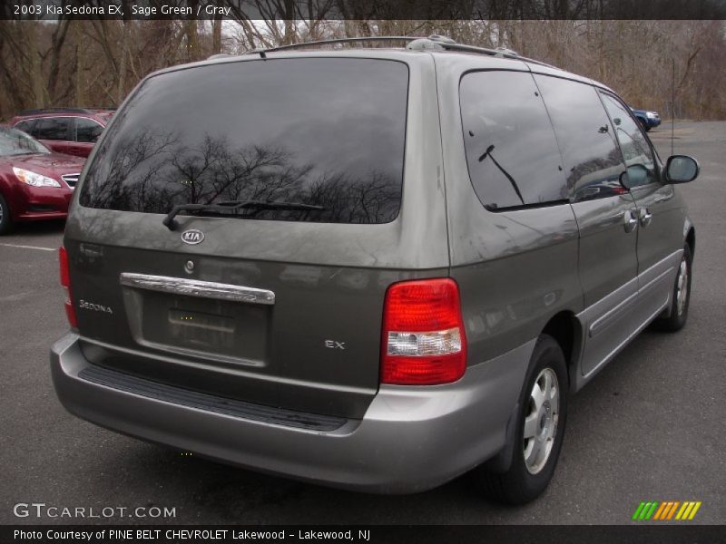 Sage Green / Gray 2003 Kia Sedona EX