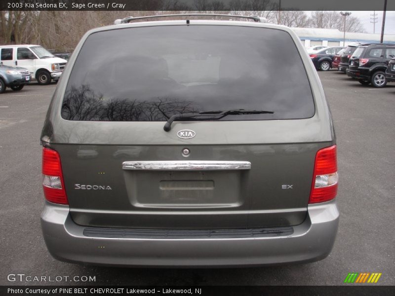 Sage Green / Gray 2003 Kia Sedona EX