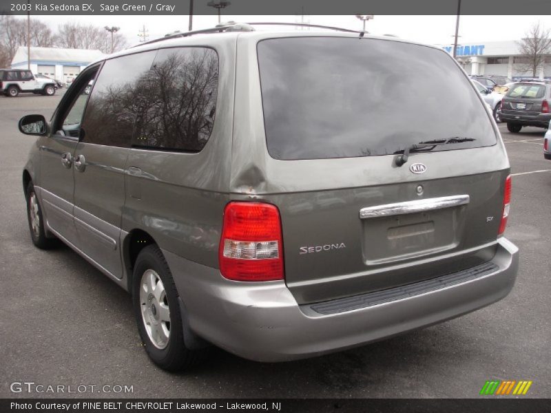 Sage Green / Gray 2003 Kia Sedona EX