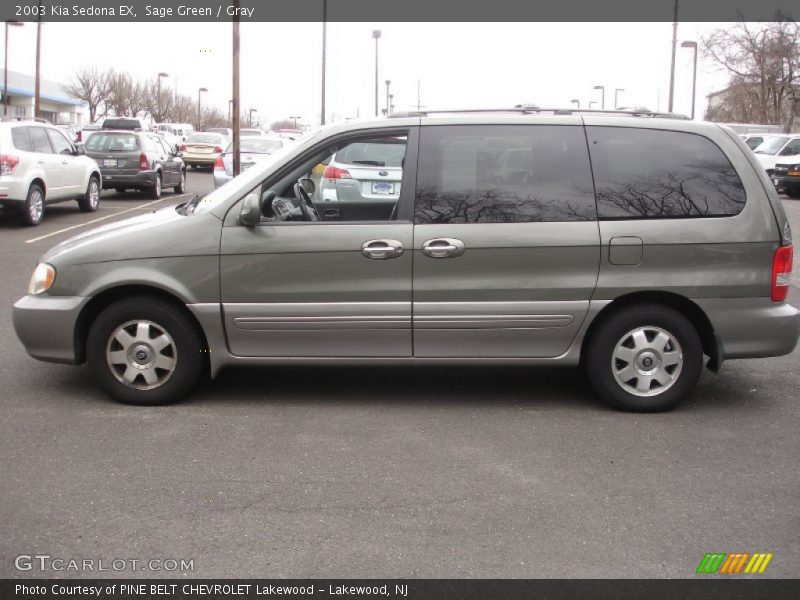 Sage Green / Gray 2003 Kia Sedona EX