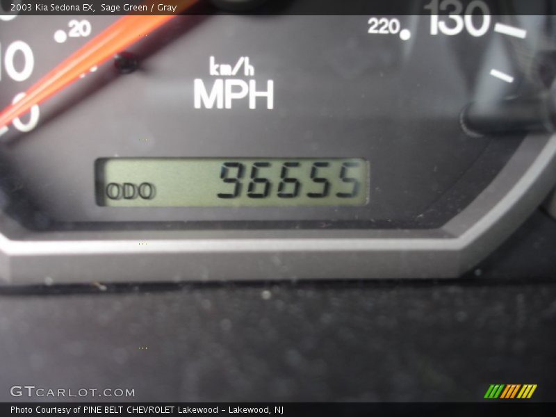 Sage Green / Gray 2003 Kia Sedona EX