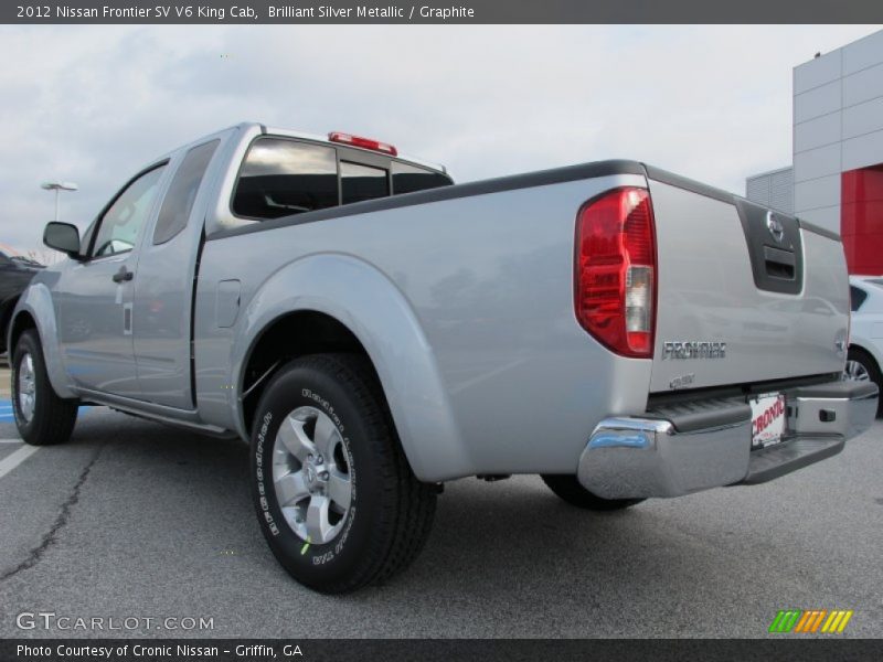 Brilliant Silver Metallic / Graphite 2012 Nissan Frontier SV V6 King Cab