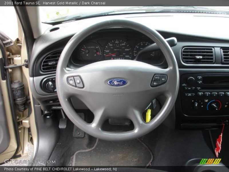 Harvest Gold Metallic / Dark Charcoal 2001 Ford Taurus SE