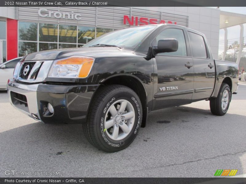 Galaxy Black / Charcoal 2012 Nissan Titan SV Crew Cab