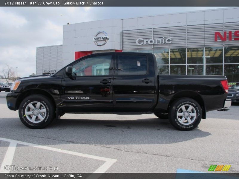 Galaxy Black / Charcoal 2012 Nissan Titan SV Crew Cab