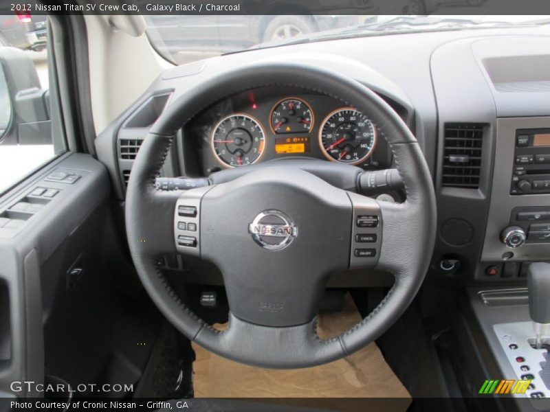 Galaxy Black / Charcoal 2012 Nissan Titan SV Crew Cab