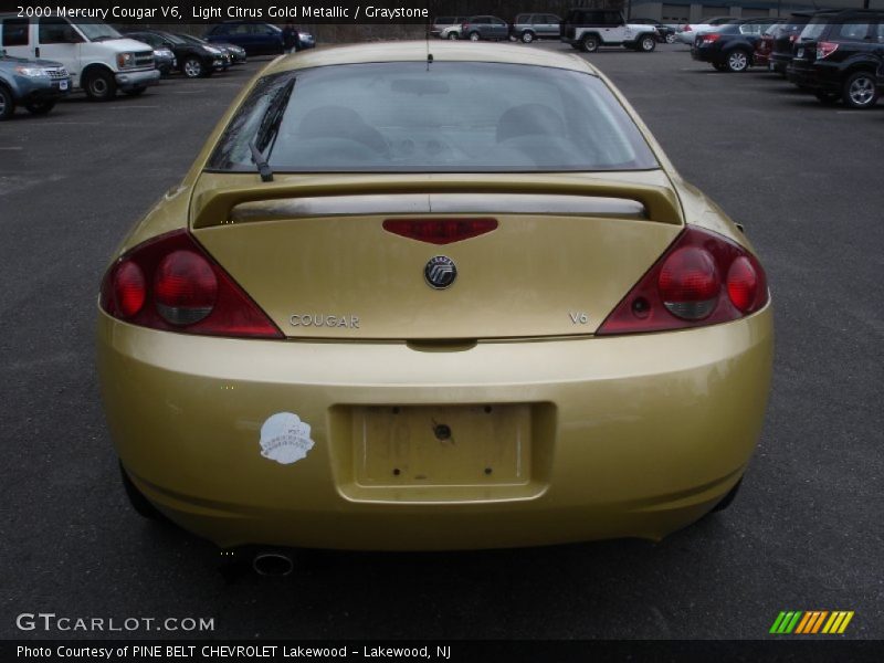 Light Citrus Gold Metallic / Graystone 2000 Mercury Cougar V6